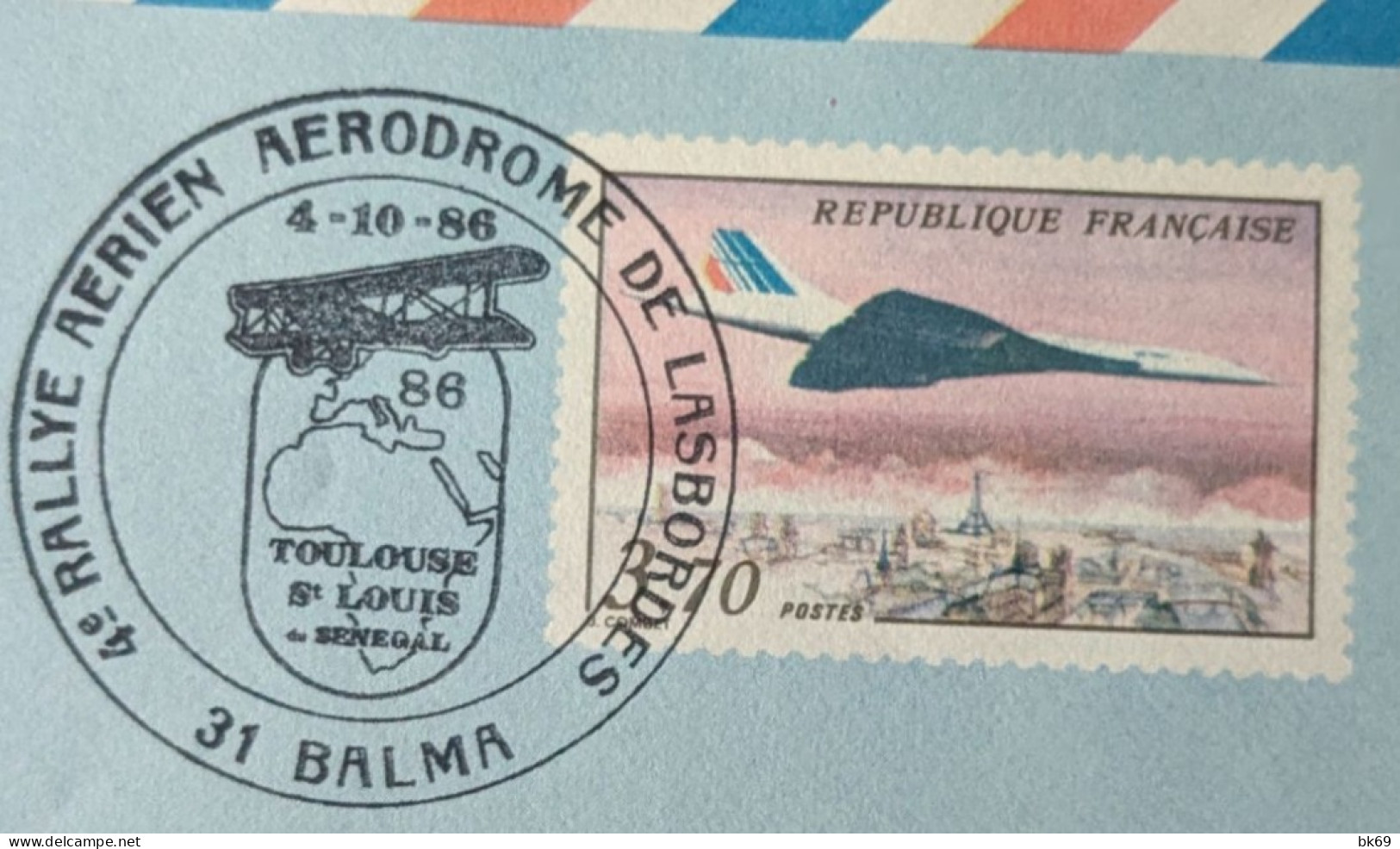 Aérogramme Rallye Aérien, Concorde, Mermoz - Aérogrammes