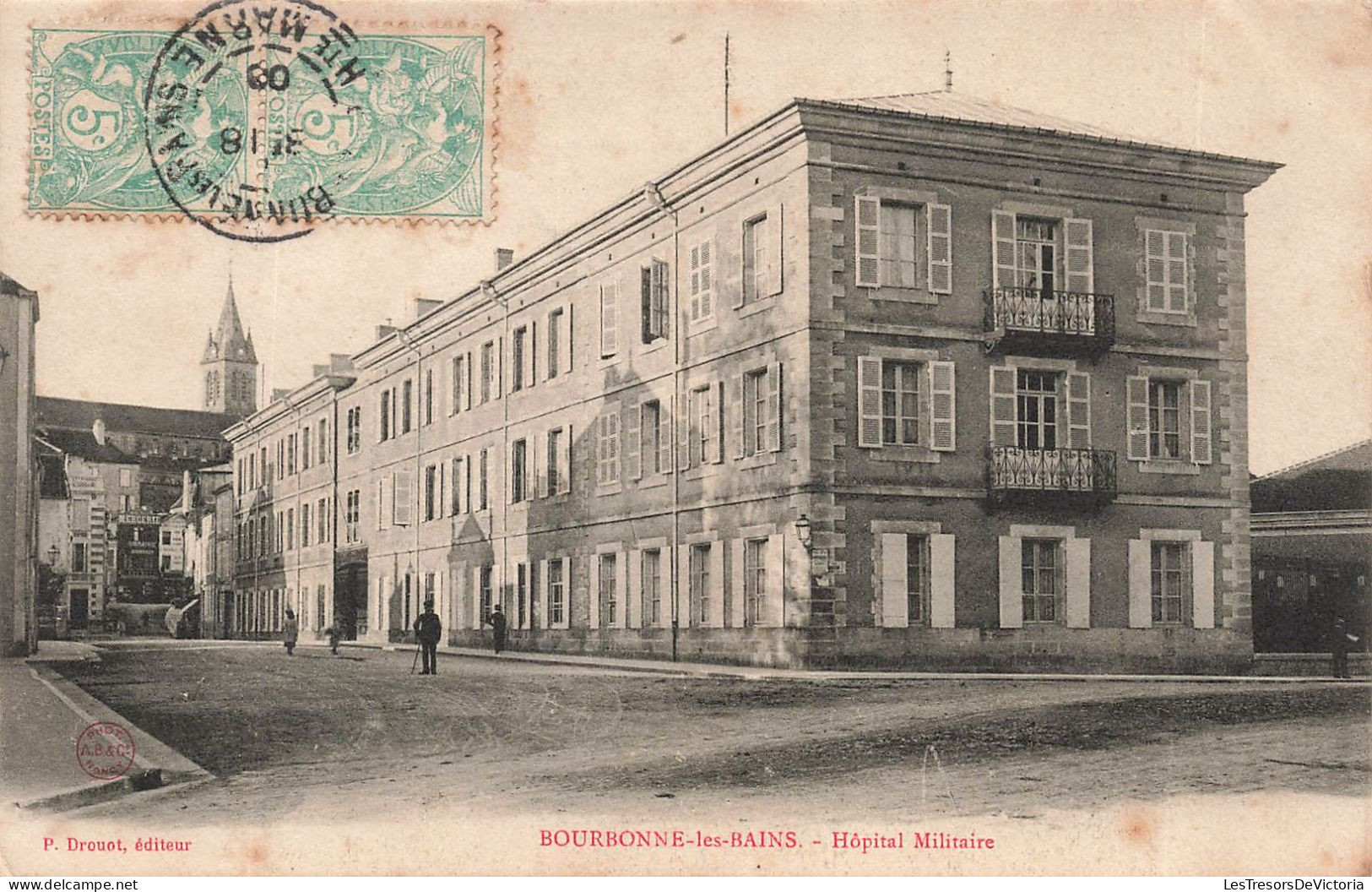 FRANCE - Bourbonne Les Bains - Hôpital Militaire - Carte Postale Ancienne - Bourbonne Les Bains