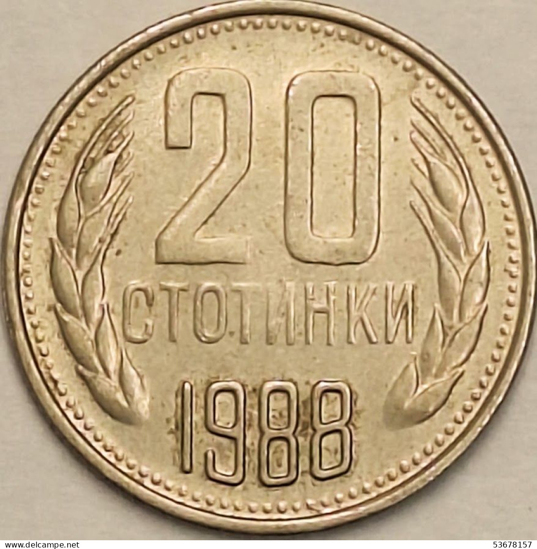 Bulgaria - 20 Stotinki 1988, KM# 88 (#3281) - Bulgaria