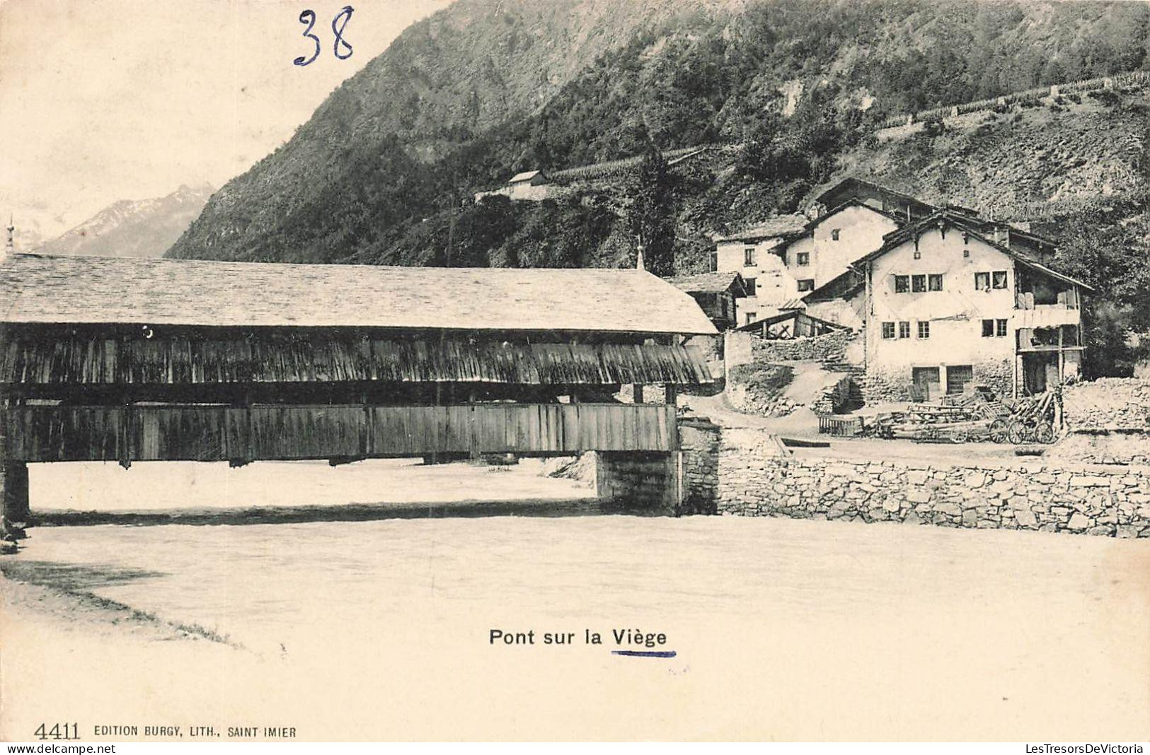 SUISSE - Viège - Vue Du Pont Sur La Viège - Carte Postale Ancienne - Viège