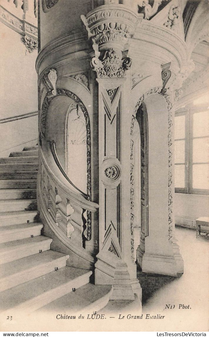 FRANCE - Château De Lude - Le Grand Escalier - ND Phot - Carte Postale Ancienne - Other & Unclassified