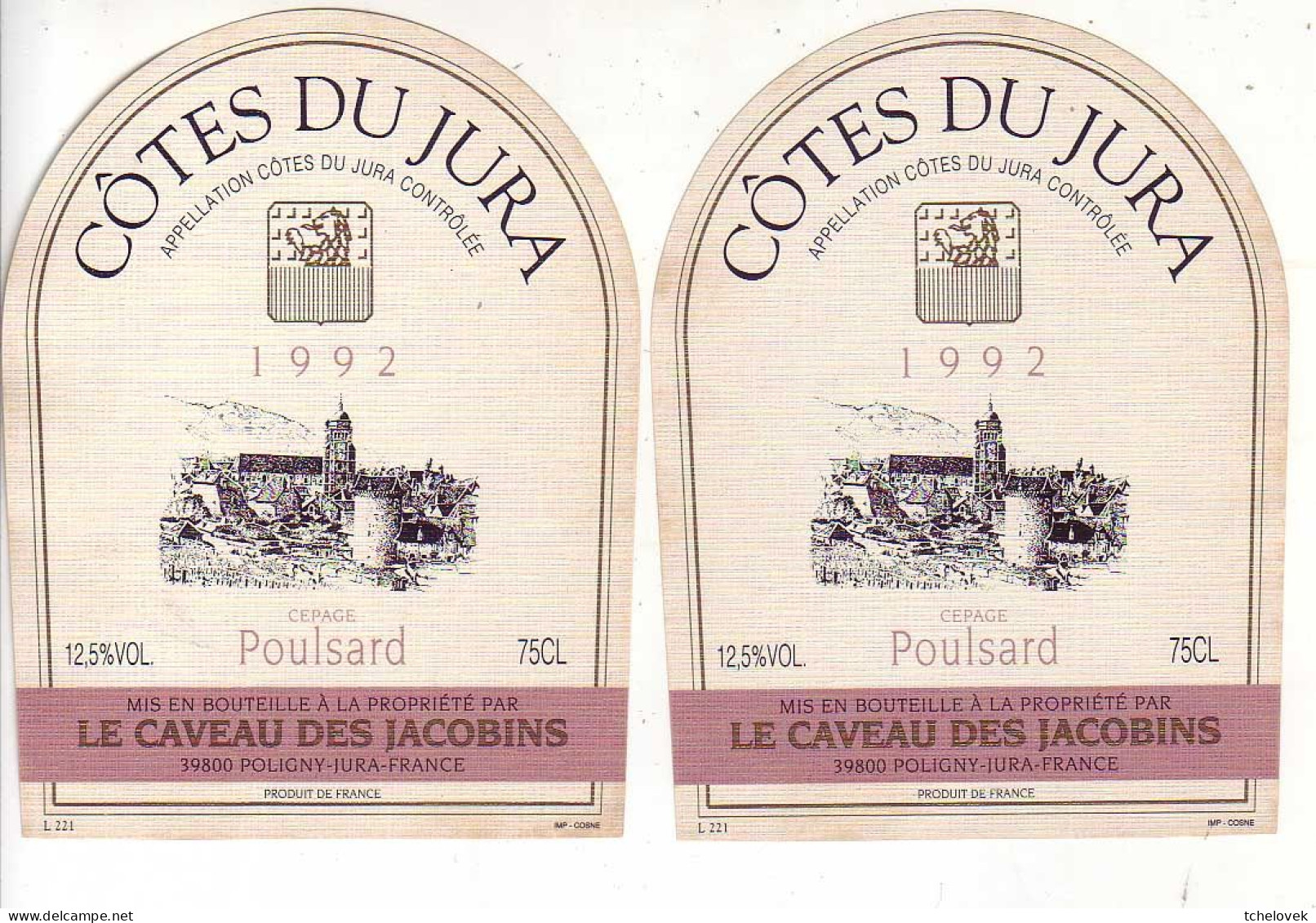 (Divers). Vin. Lot De 17 étiquettes. Jura Corse - Collections, Lots & Séries