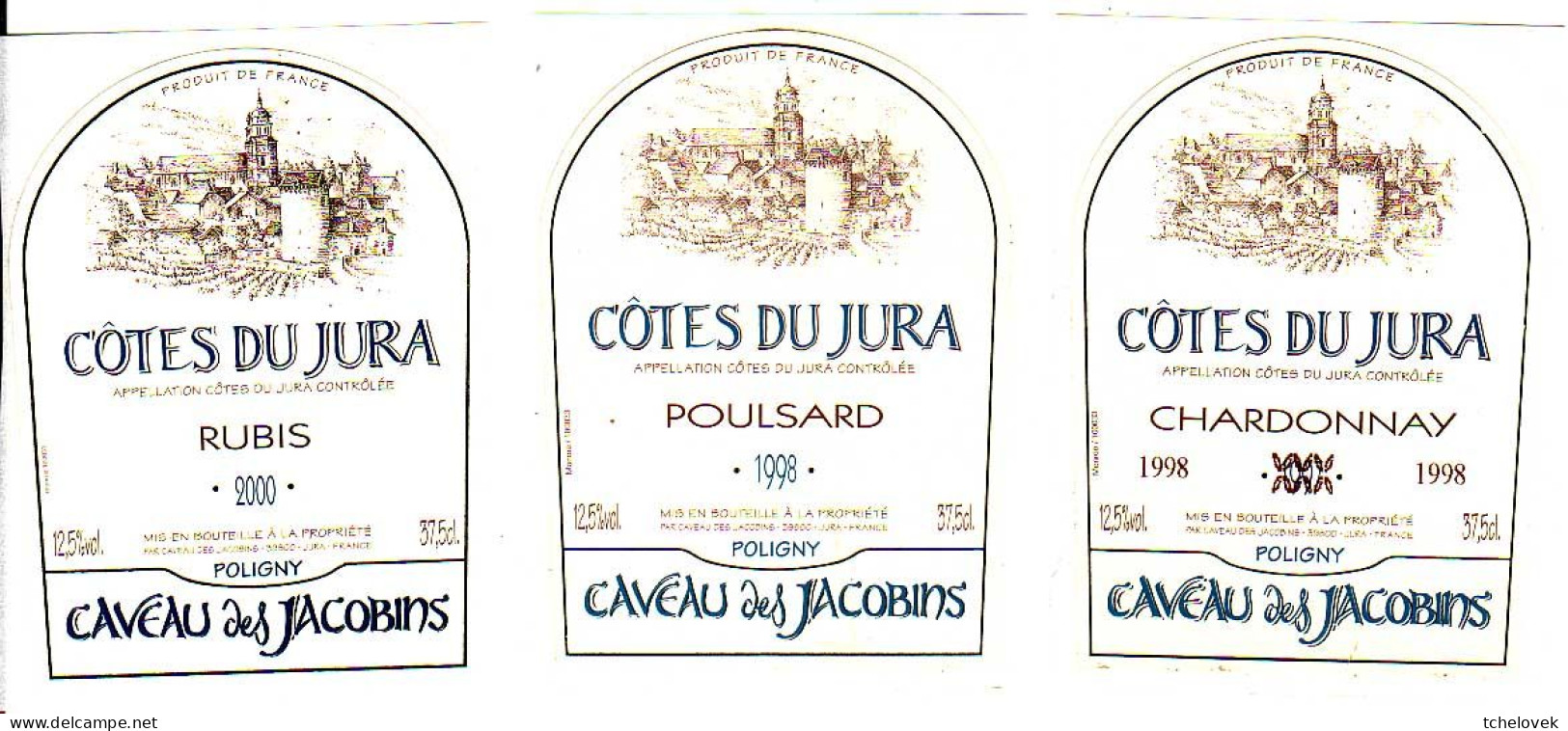 (Divers). Vin. Lot De 17 étiquettes. Jura Corse - Colecciones & Series