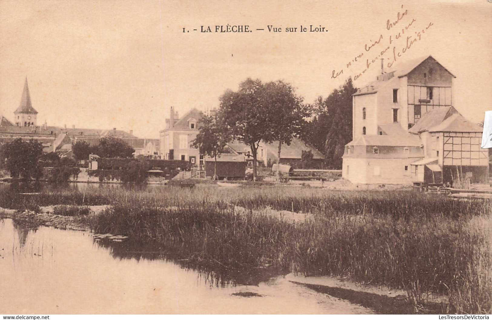 FRANCE - La Flèche - Vue Sur Le Loir - Carte Postale Ancienne - La Fleche