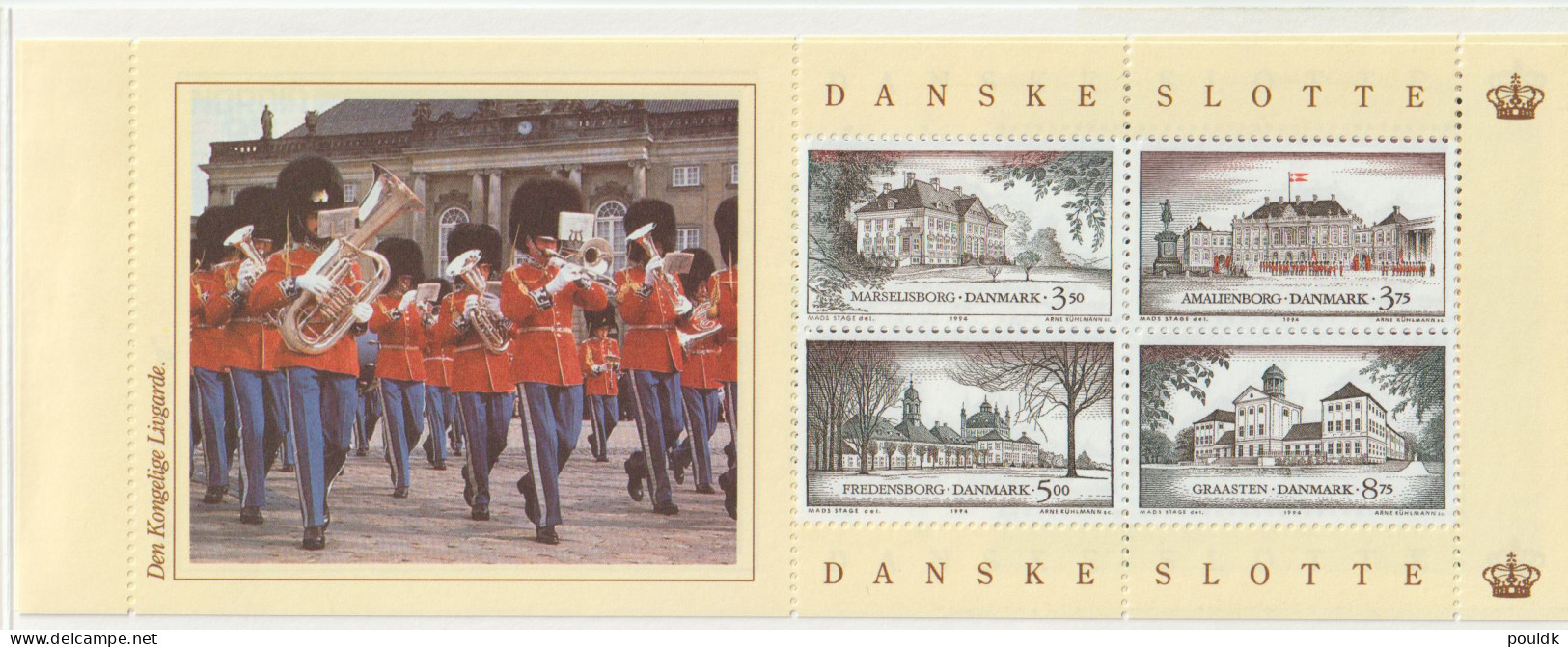 Denmark 1994 Danish Castles Booklet W/two Booklet Panes MNH/**. Postal Weight Approx 0,049 Kg. Please Read Sales - Carnets