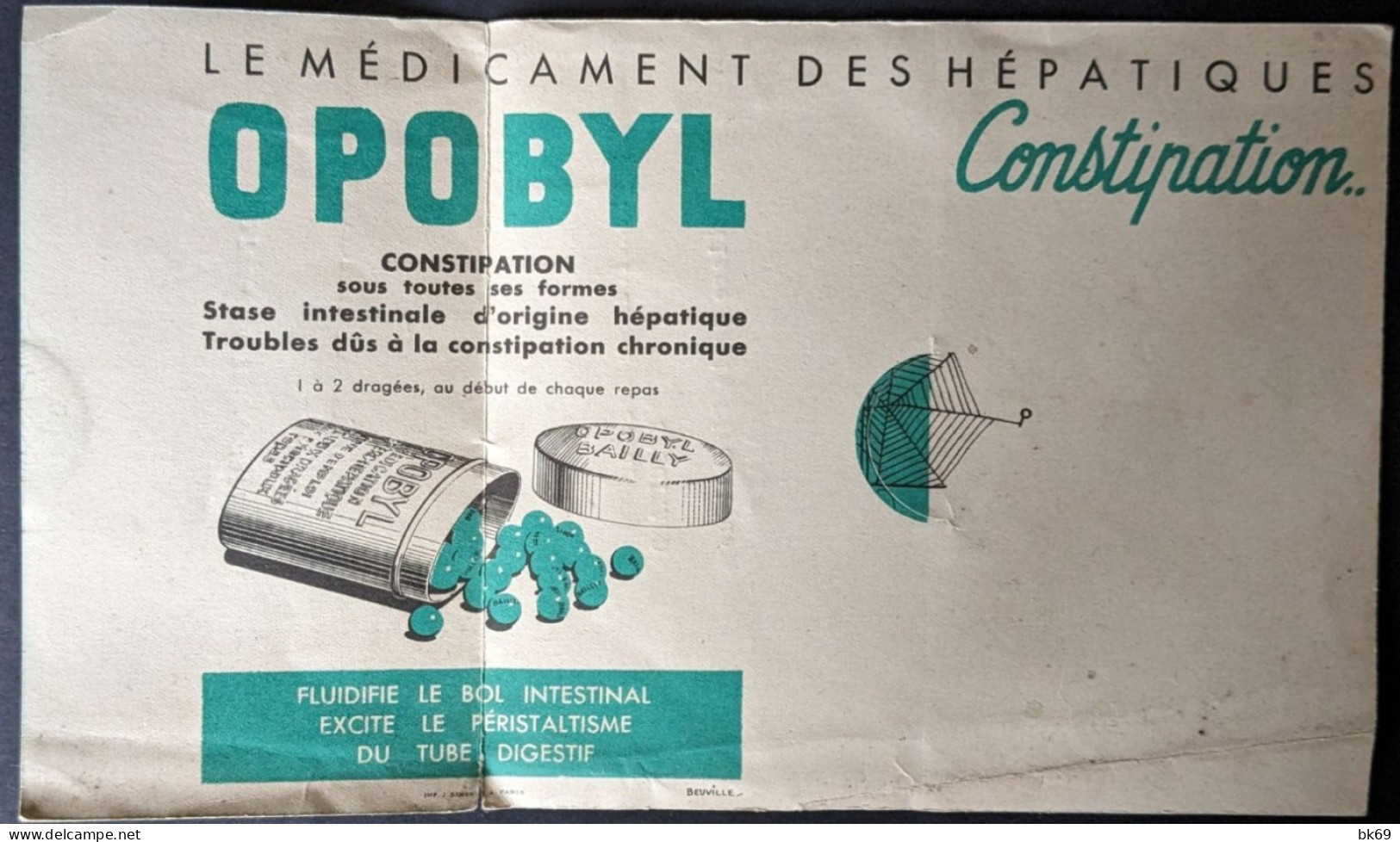 Préo 52 Semeuse Roty  Sur Lettre Médicament Des Hépatiques, OPOBYL Constipation - 1893-1947