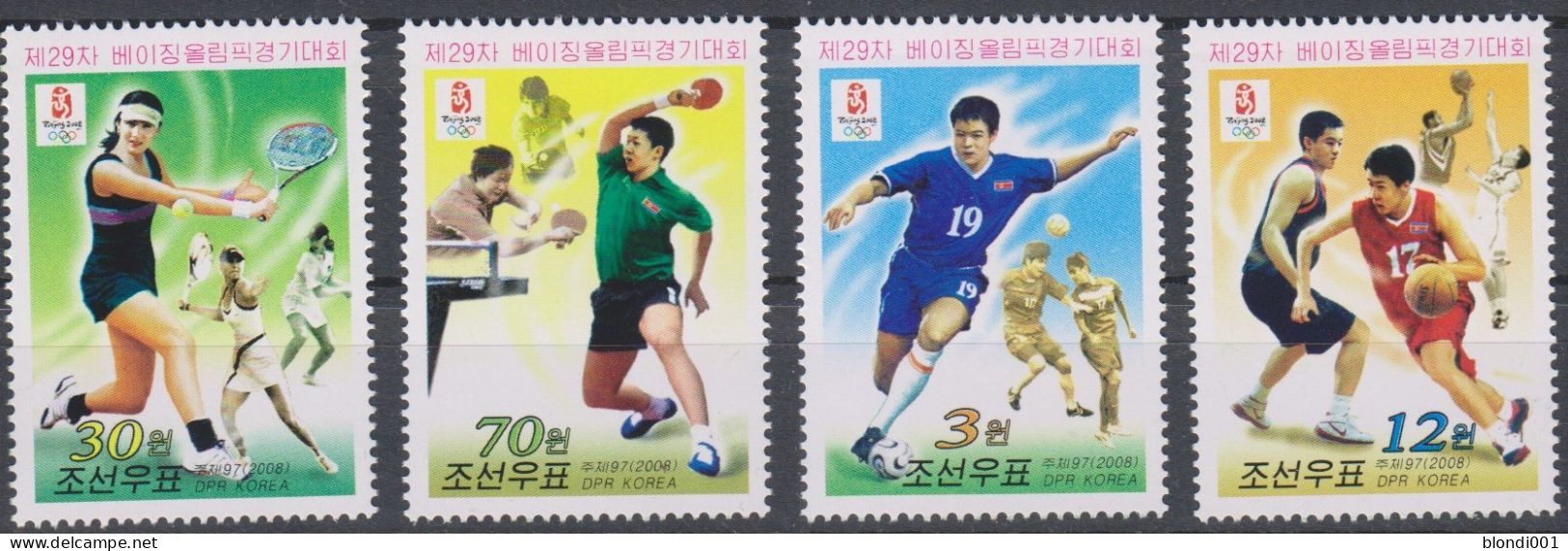 Olympic 2008 - Olympiques - Table Tennis - KOREA - Set MNH - Sommer 2004: Athen