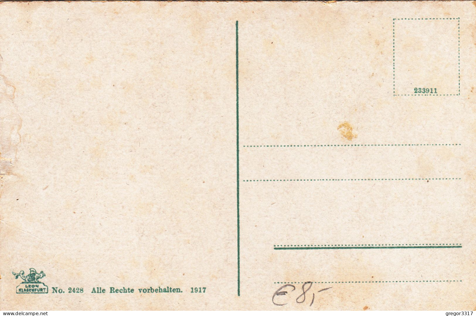 E2920) FERLACH ROSENTAL - Kärnten - DEUTSCH PETER Im LOIBLTAL - Mann - Häuser Fahrrad - Alte AK 1917 - Ferlach