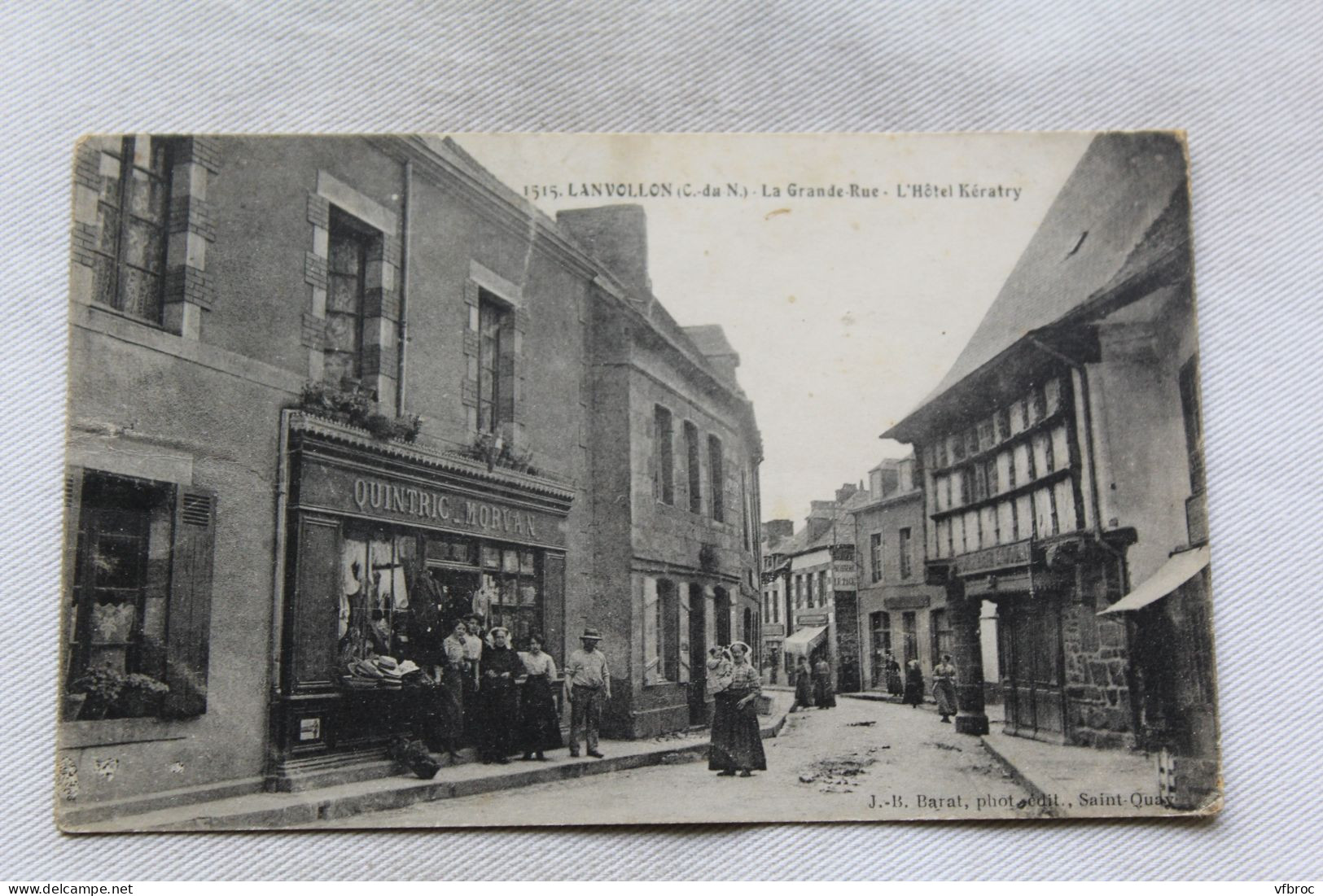 Lanvollon, La Grande Rue, L'hôtel Kératry, Cotes D'Armor 22 - Lanvollon