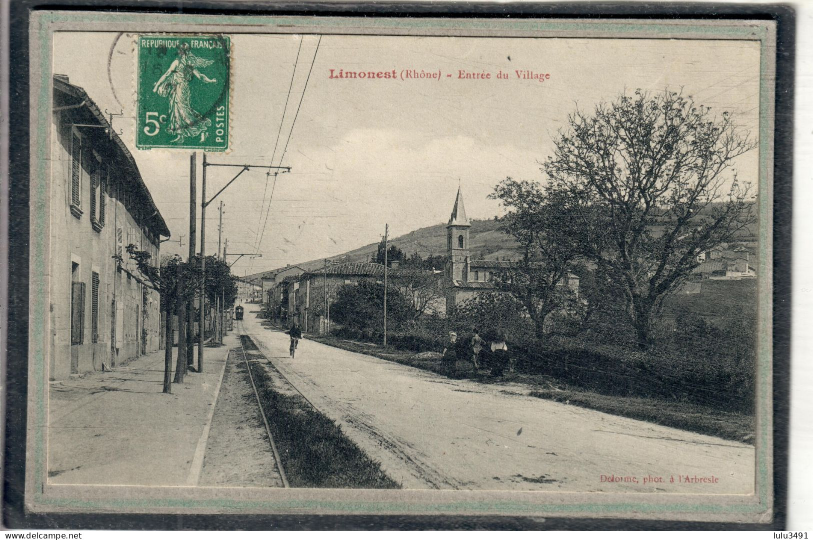 CPA - LIMONEST (69) - Aspect De L'entrée Du Village En 1910 - Limonest