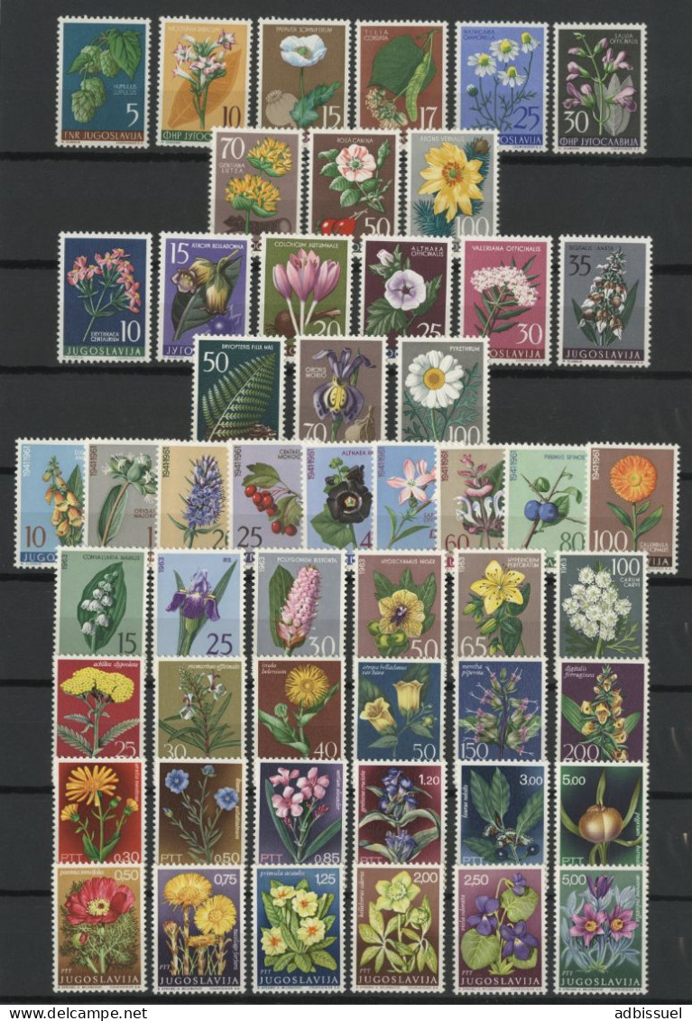 7 Séries Complètes Entre 667 Et 1229 Cote 130,50 € Neufs ** (MNH) Qualité TB FLEURS FLOWERS - Ongebruikt