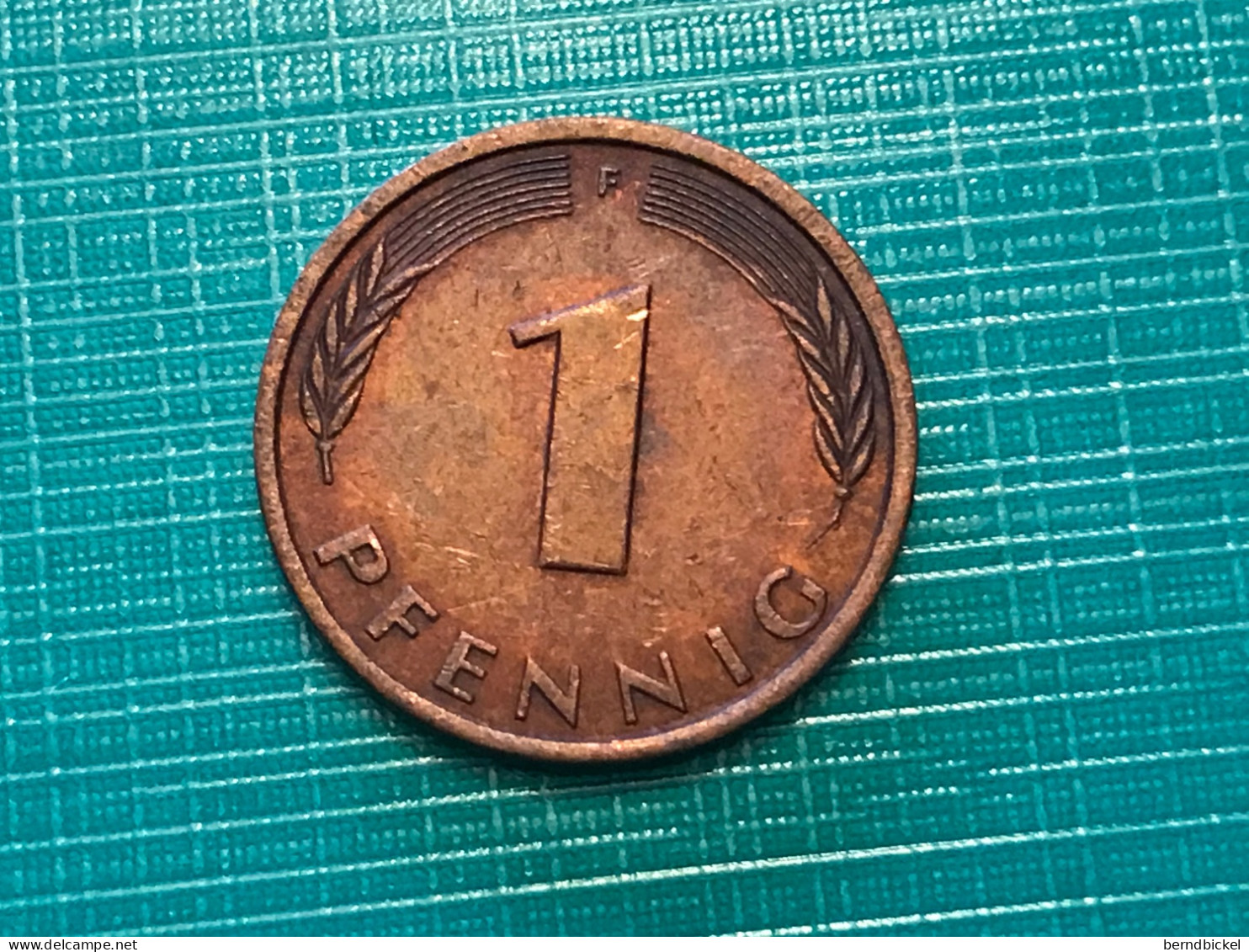 Münze Münzen Umlaufmünze Deutschland 1 Pfennig 1991 Münzzeichen F - 1 Pfennig