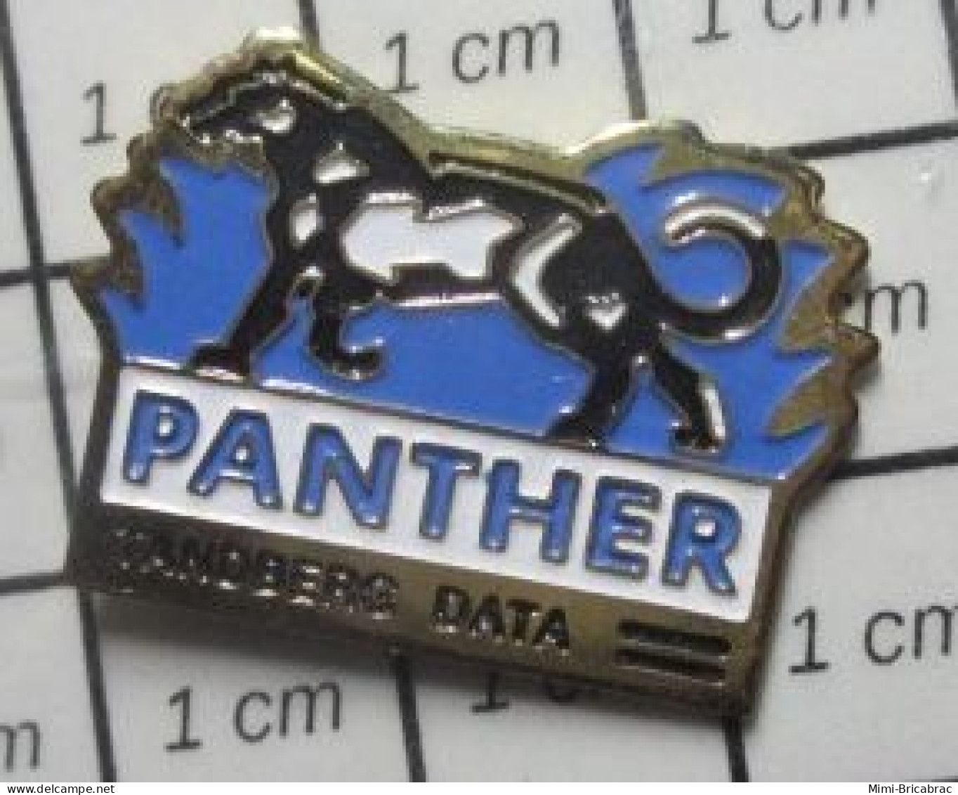 615A Pin's Pins / Beau Et Rare / INFORMATIQUE / PANTHER TANDBERG DATA PANTHERE NOIRE - Informatique