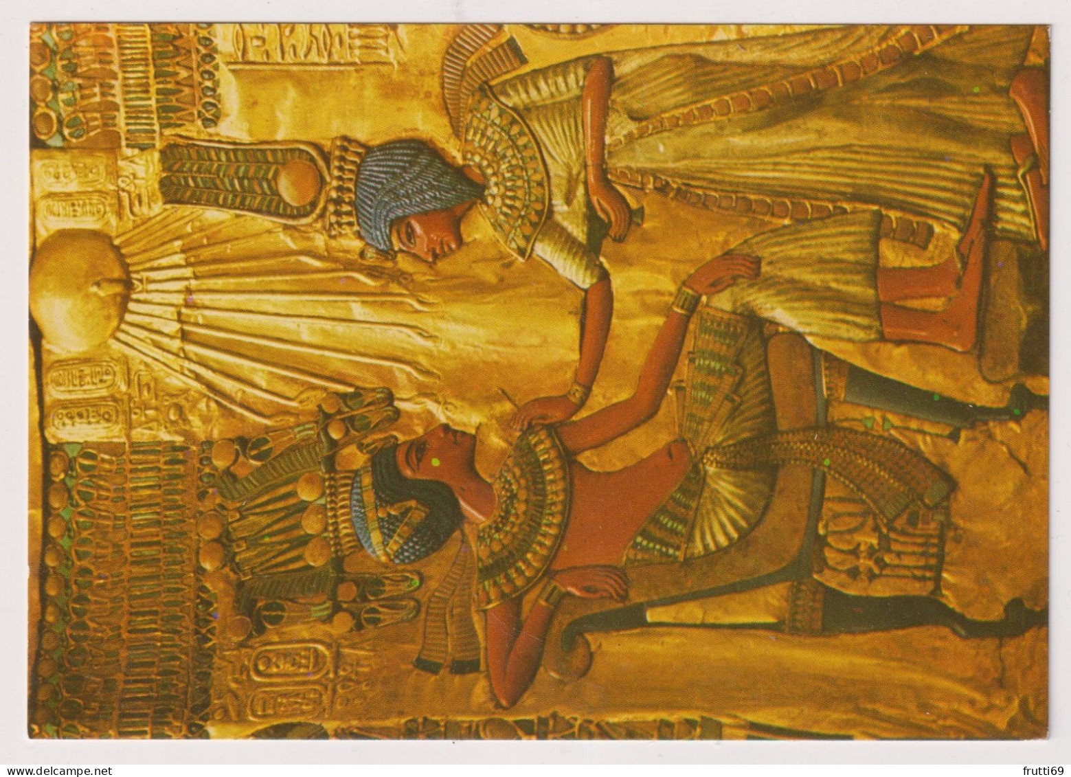 AK 198253 EGYPT - Cairo - The Egyptian Museum - Scene On The Back Of King Tut-Ankh Amen's Throne - Museums