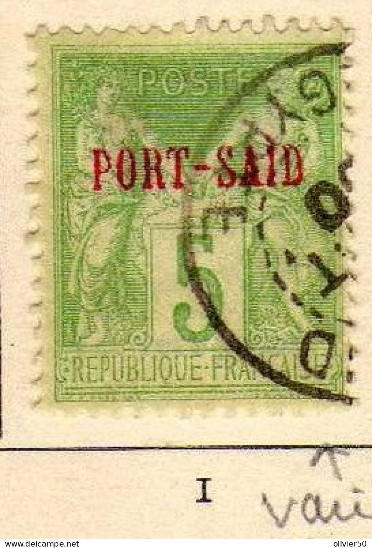 Port-Said (1899) -   5 C. Timbres De France Surcharges -  Type I - Oblitere - Usados