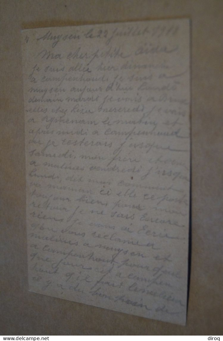 Guerre 14-18,courrier Avec Belle Oblitération Militaire,1918 ,censure ,pour Collection - OC38/54 Occupazione Belga In Germania