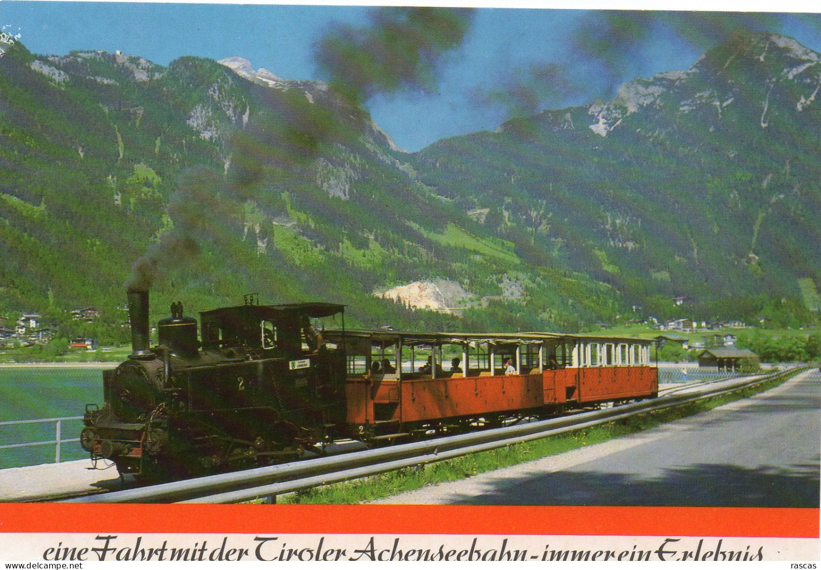 CPM - L - AUTRICHE - TYROL - VON JENBACH - ZUM ACHENSEE MIT DER TIROLER ACHENSEEBAHN GEGEN MAURACH UND ROFANGEBIRGE - Jenbach