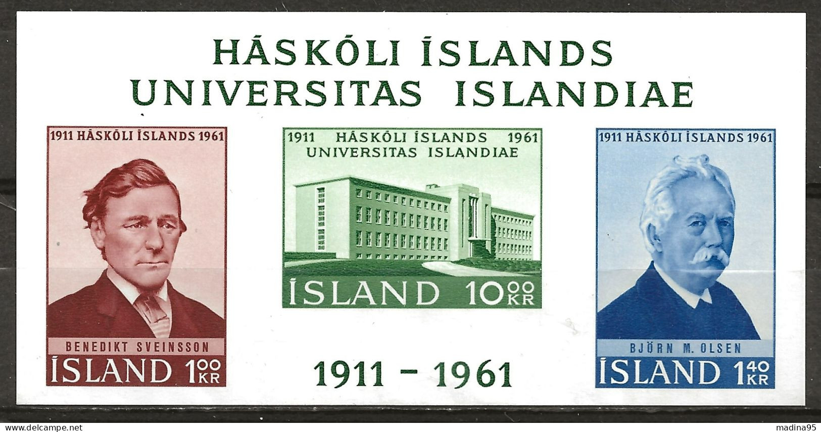 ISLANDE: **, BF N°3, TB - Hojas Y Bloques