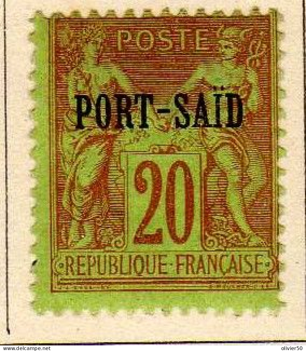 Port-Said (1899) -   20 C. Timbres De France Surcharges -   - Neuf* - MH - Neufs