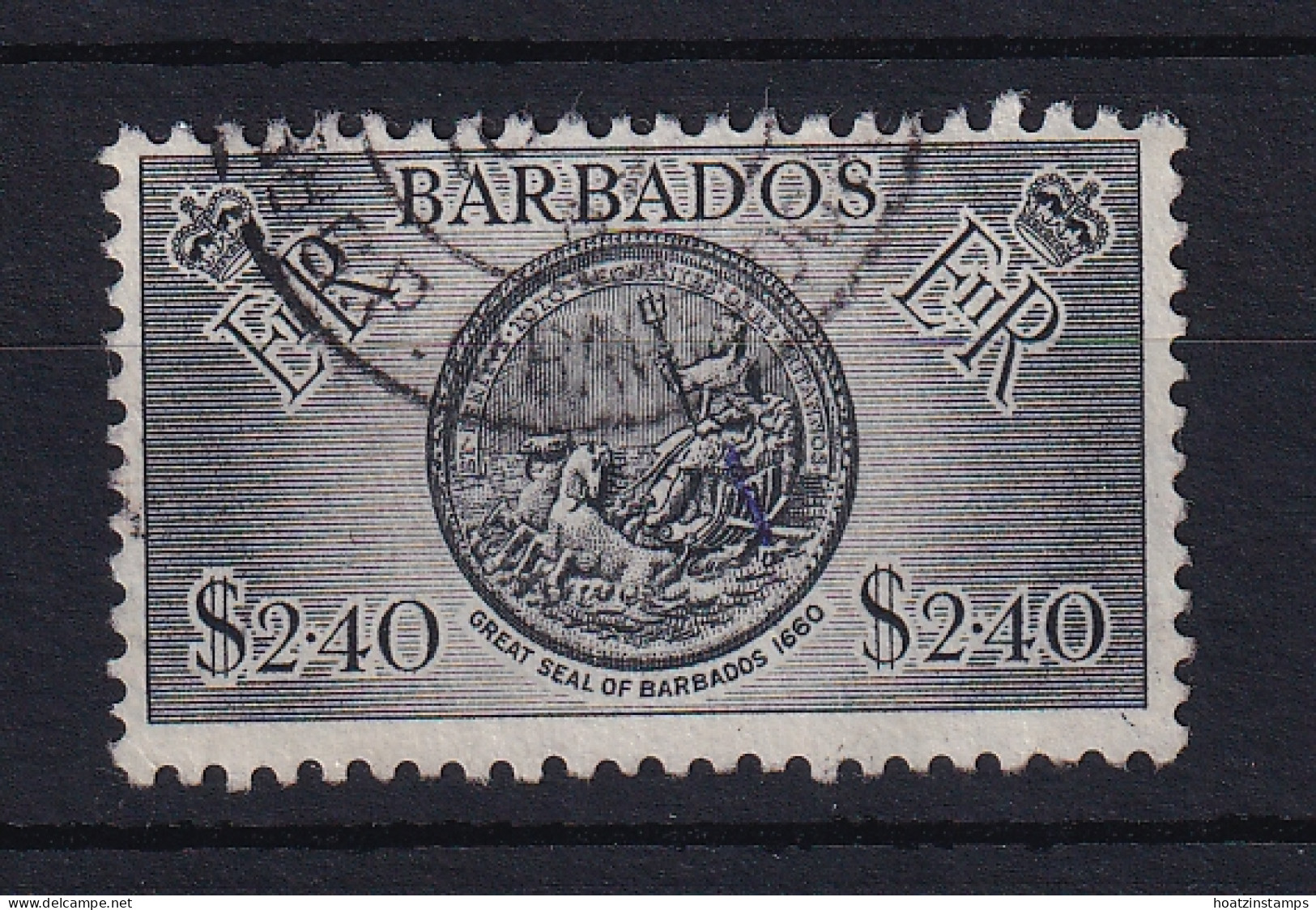 Barbados: 1953/61   QE II - Pictorial   SG301    $2.40     Used - Barbados (...-1966)