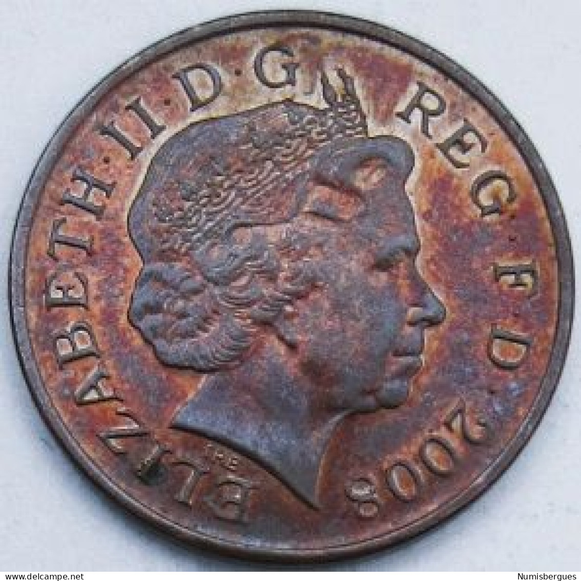 Pièce De Monnaie 1 Penny 2008 - 1 Penny & 1 New Penny