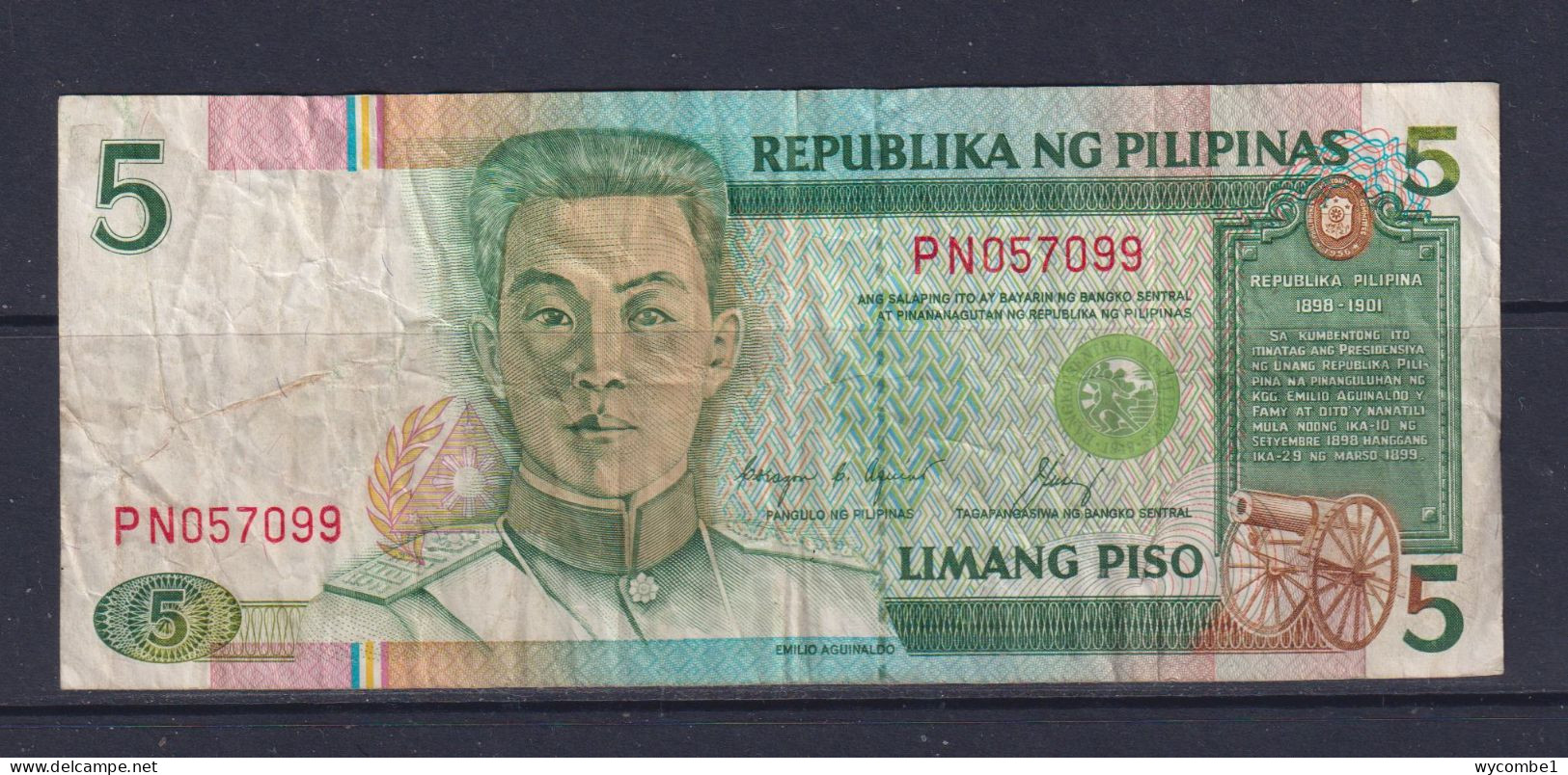 PHILIPPINES - 1985-94 5 Pesos Circulated Banknote - Philippines