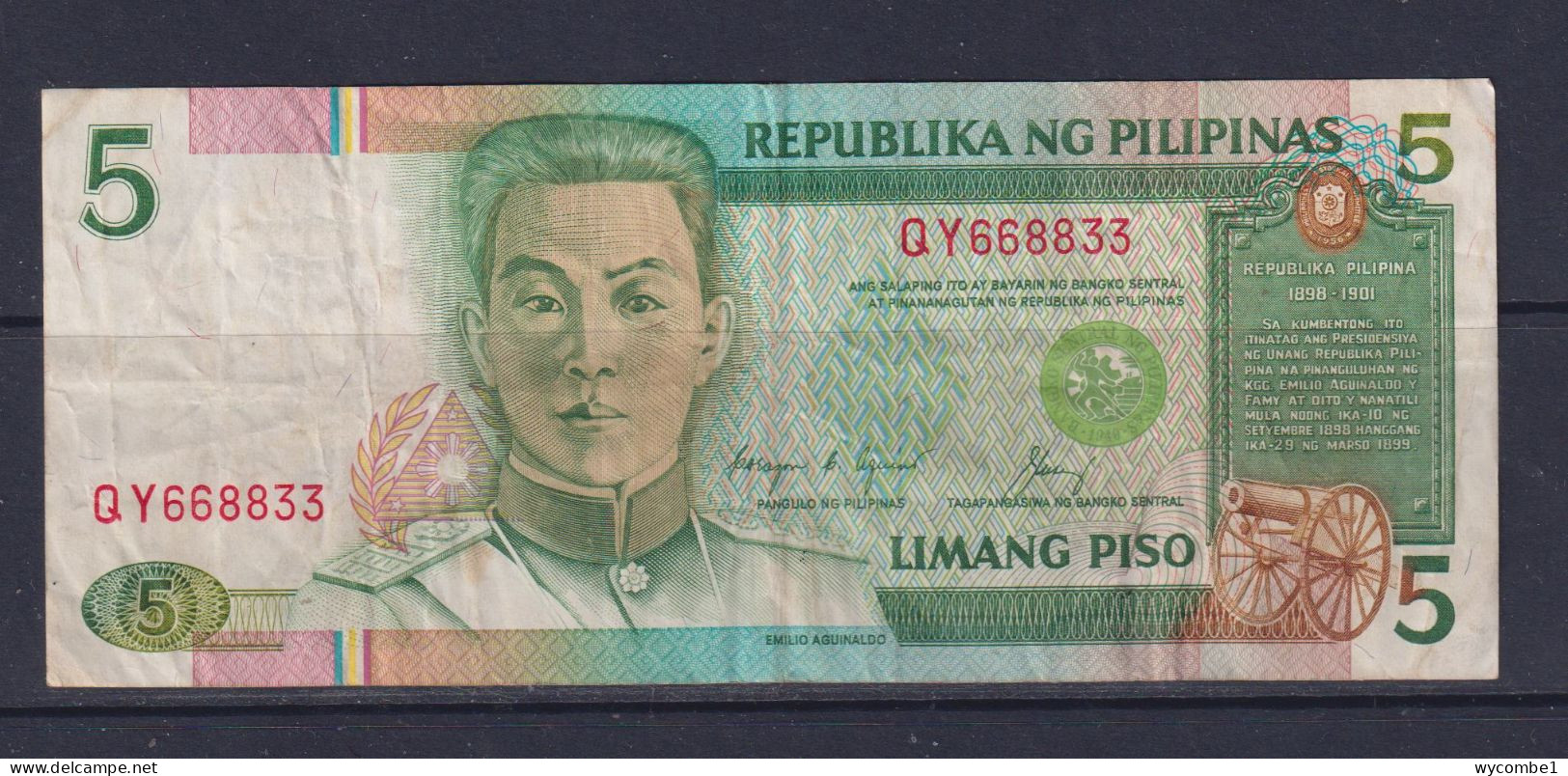 PHILIPPINES - 1985-94 5 Pesos Circulated Banknote - Philippines
