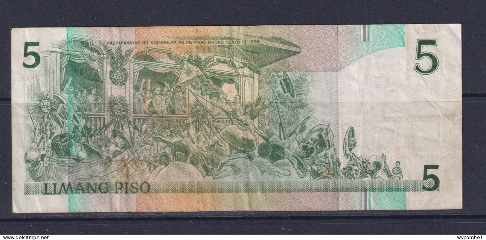 PHILIPPINES - 1985-94 5 Pesos Circulated Banknote - Philippines