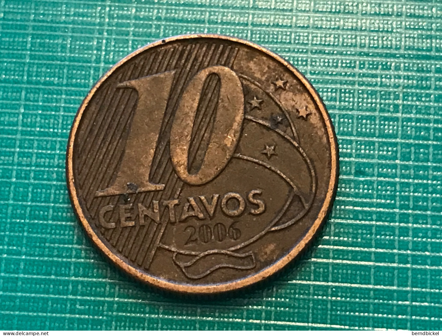 Münze Münzen Umlaufmünze Brasilien 10 Centavos 2006 - Brésil