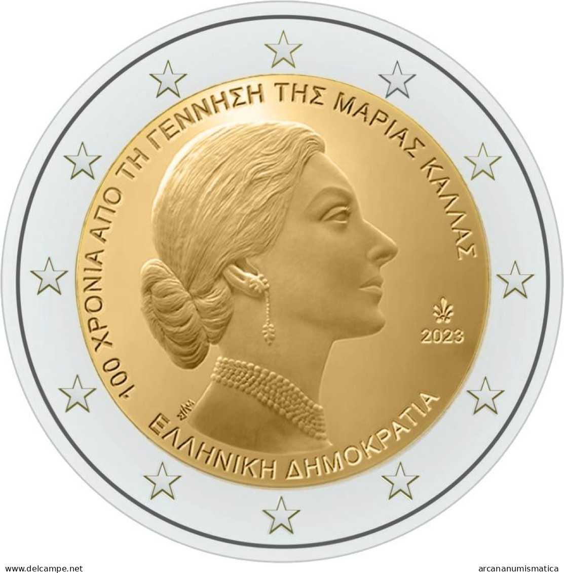 GRECIA 2€ 2.023 2023 COBRE SC/UNC "MARIA CALLAS"  T-DL-13.578 - Greece