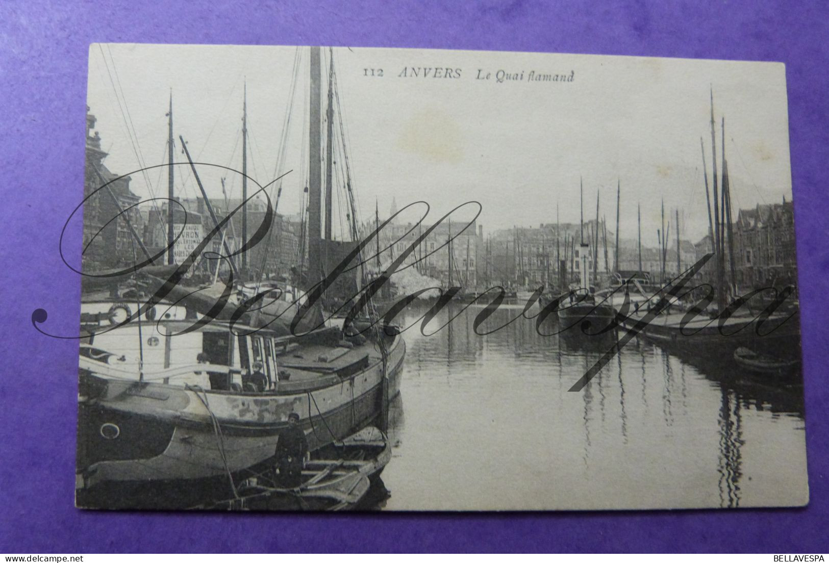 Antwerpen Dok Vlaamse Kaai Binnenvaart Peniche - Houseboats