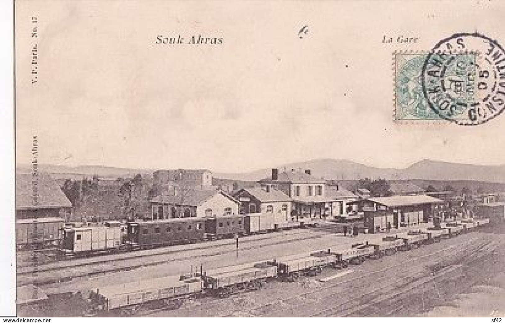 SOUK AHRAS       LA GARE     LES TRAINS - Souk Ahras