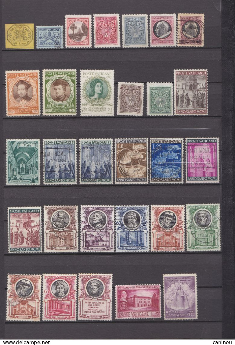 VATICAN LOT 107 TIMBRES - Collections