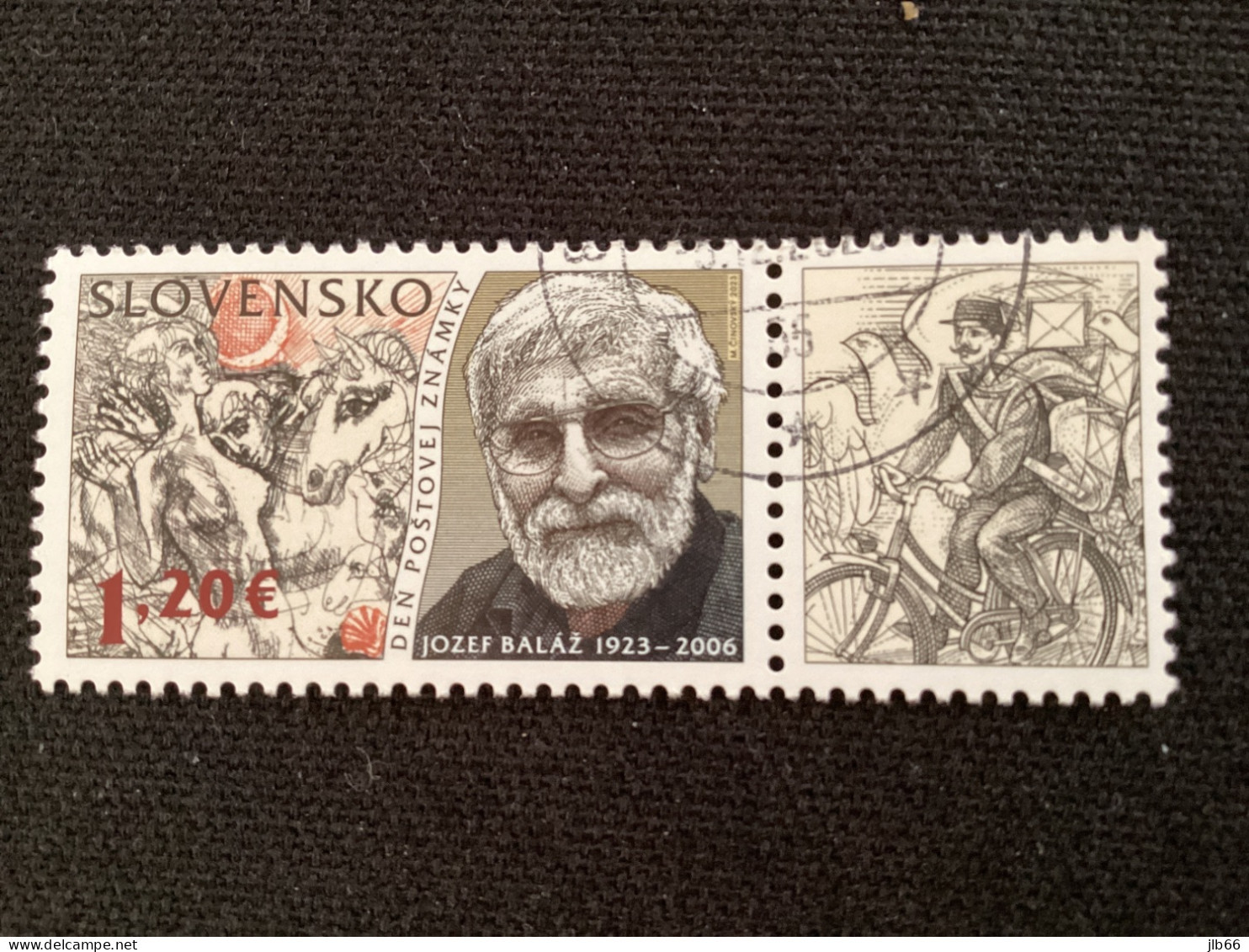 SK 2023 Pofis 809  Oblitéré Journée Du Timbre Josef Balaz - Used Stamps