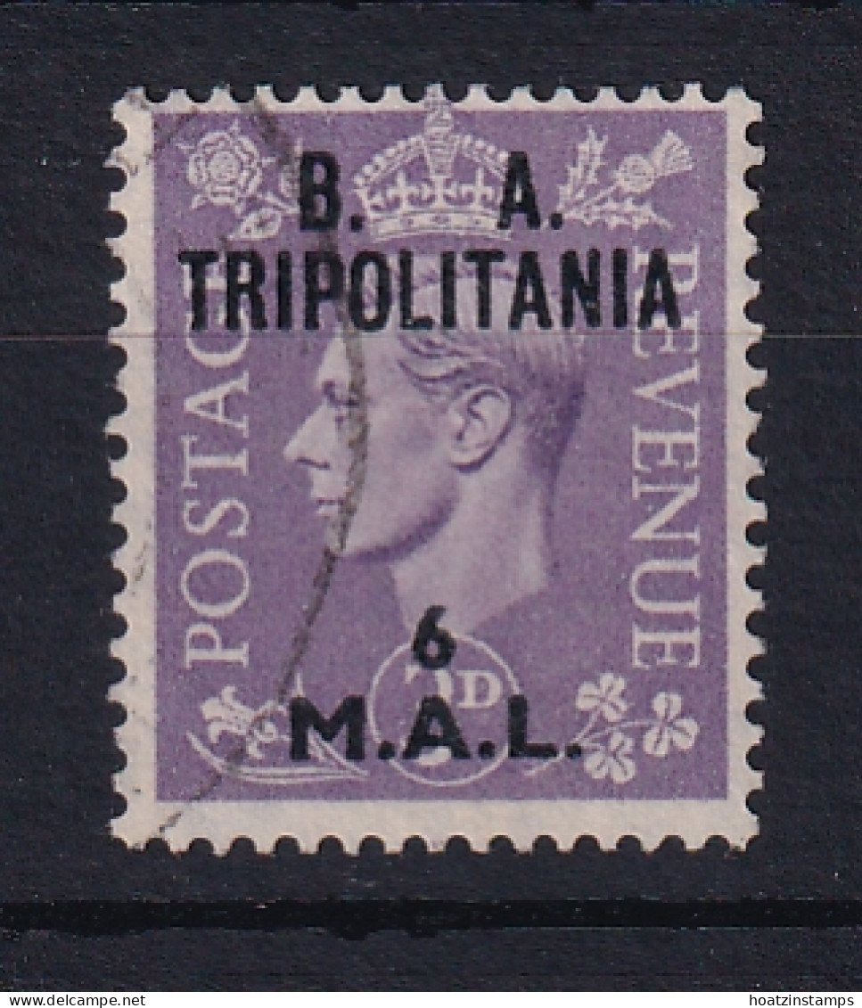 Tripolitania: 1950   KGVI 'B. A. Tripolitania' OVPT   SG T19    6l On 3d    Used - Tripolitaine