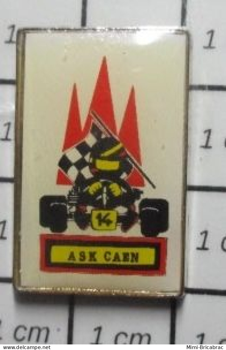 615A Pin's Pins / Beau Et Rare / THEME : SPORTS / ASK KARTING CAEN - Automobile - F1