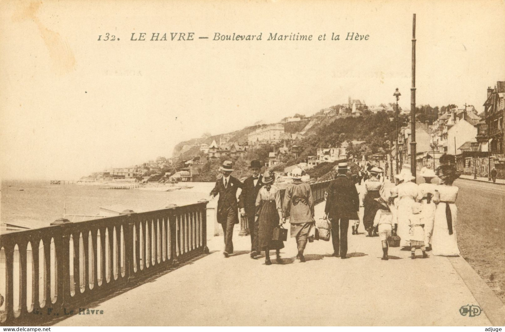 CPA-76- LE HAVRE -Boulevard Maritime Et La Hève- Le Deley N° 123 **2 Scans - Cap De La Hève