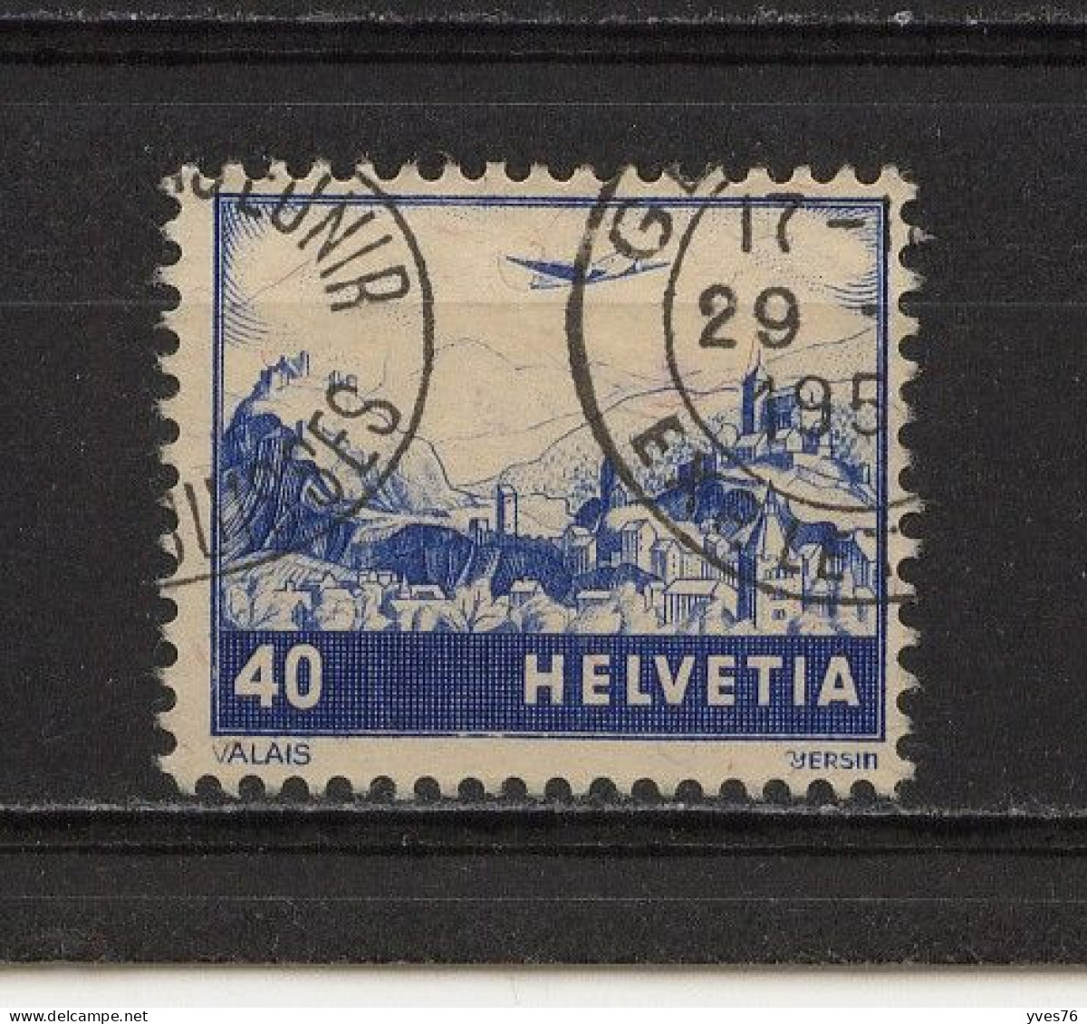 SUISSE - Y&T Poste Aérienne N° 43° - Le Valais - Used Stamps