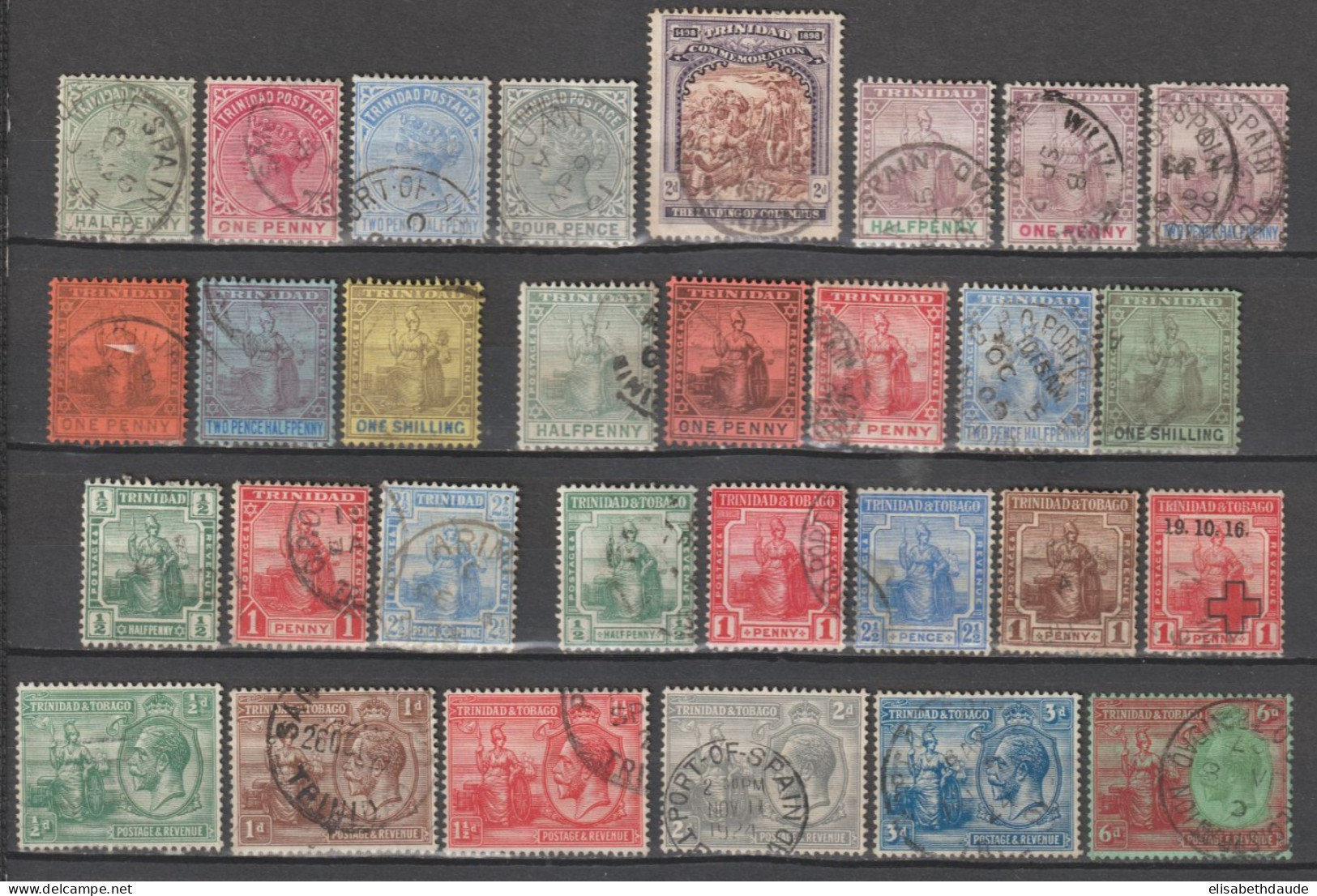 TRINIDAD  - PETIT LOT OBLITERES - Trinité & Tobago (...-1961)