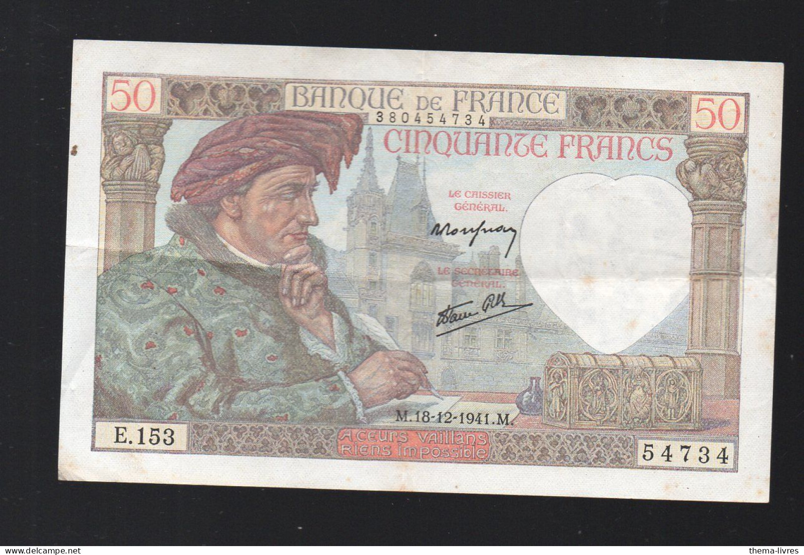 Billet De 50f  1941   (PPP46139) - 50 F 1940-1942 ''Jacques Coeur''