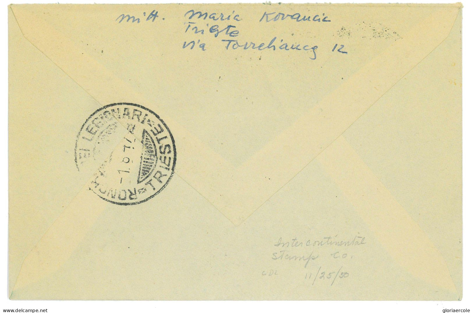 P2657 - ITALIA AMGVG , LETTERA PER RONCHI DEI LEGIONARI, 30.7.47 IN ESATTA TARIFFA, SASSONE 1 D (SOVRASTAMPA CAPOVOLTA) - Poststempel