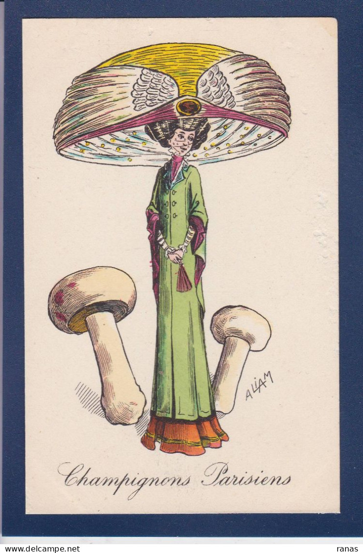 CPA Chamignon + Femme Mode Grand Chapeau Non Circulée érotisme Suggestif - Mushrooms