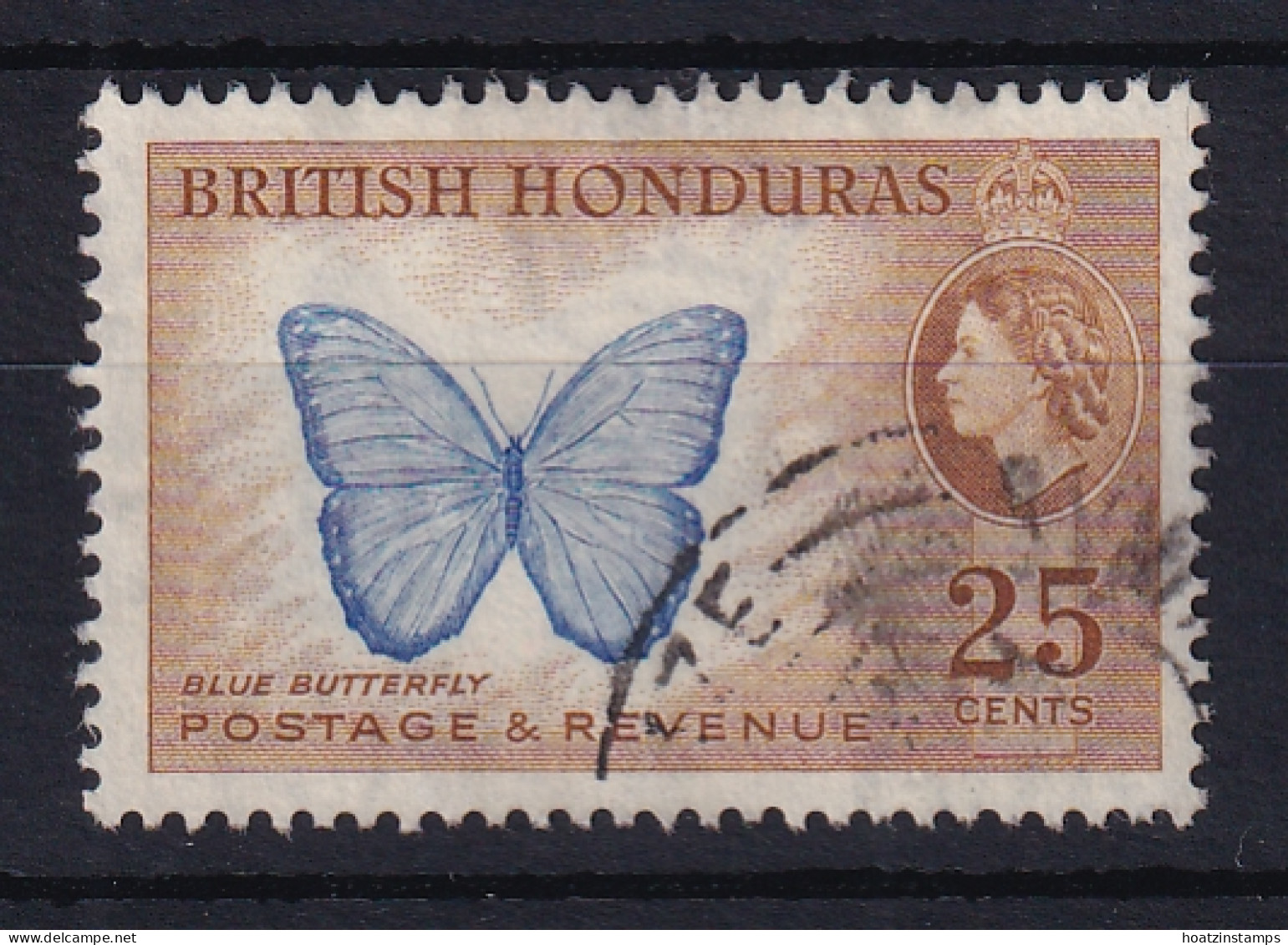 British Honduras: 1953/62   QE II - Pictorial   SG186    25c     Used - British Honduras (...-1970)