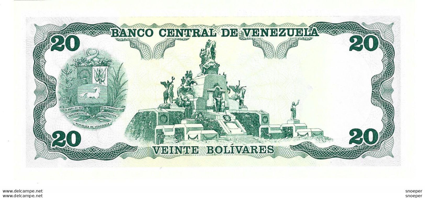 *venezuela 20 Bolivares 1992  63d  Unc - Venezuela