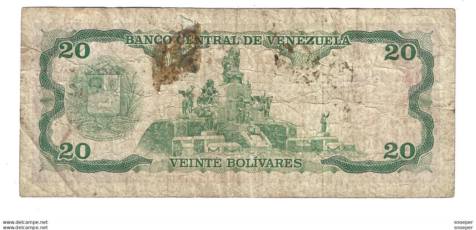 Venezuela 20 Bolivares 1995  63e - Venezuela