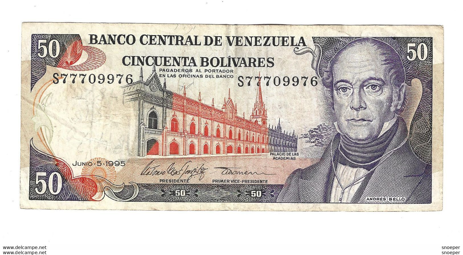 *venezuela 50 Bolivares 1995  65e - Venezuela