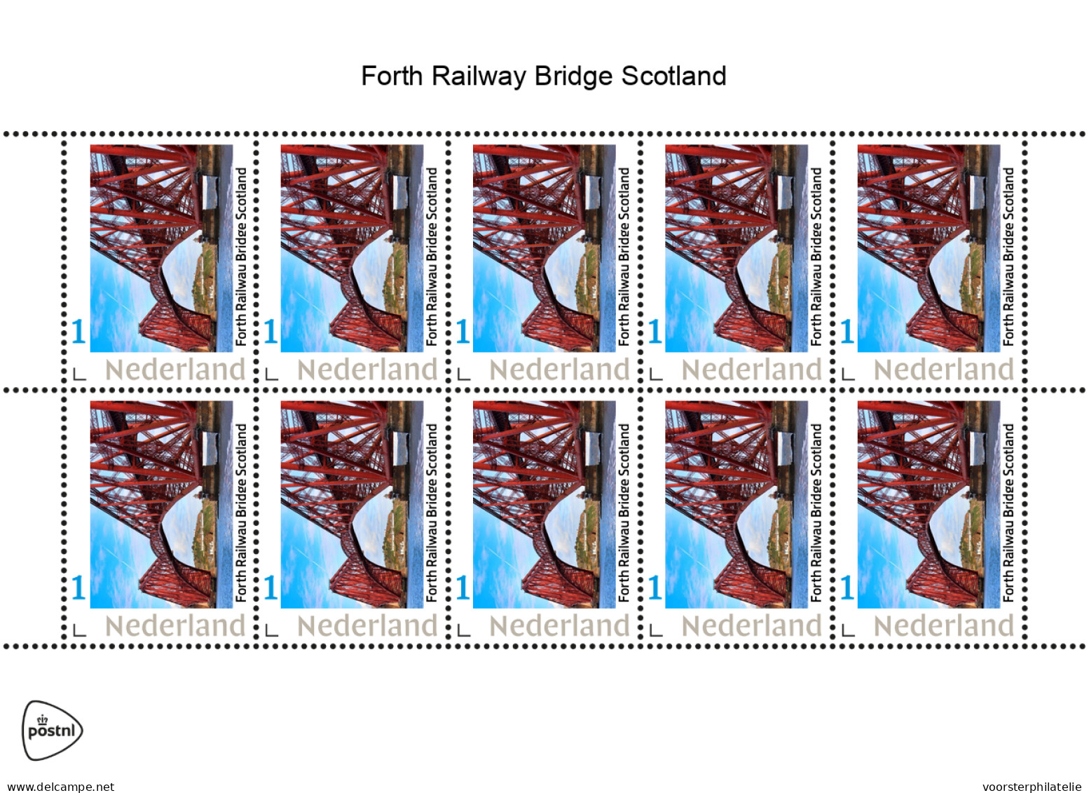 NETHERLANDS PAYS BAS TRAIN TREIN ZUG EISENBAHN FORTH RAILWAY BRIDGE SCOTLAND - Personnalized Stamps