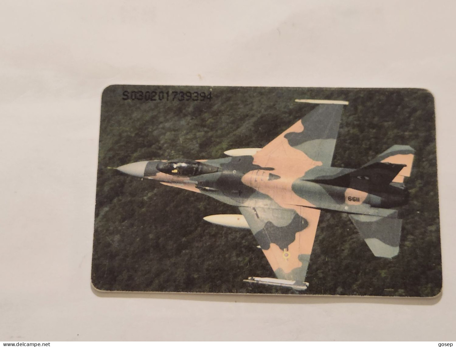 Venezuela-(VE-CAN2-0770)-F-16 Fighting Falcon-(1/8)-(222)(Bs.3.000)(S030201739394)-used Card+1card Prepiad Free - Venezuela