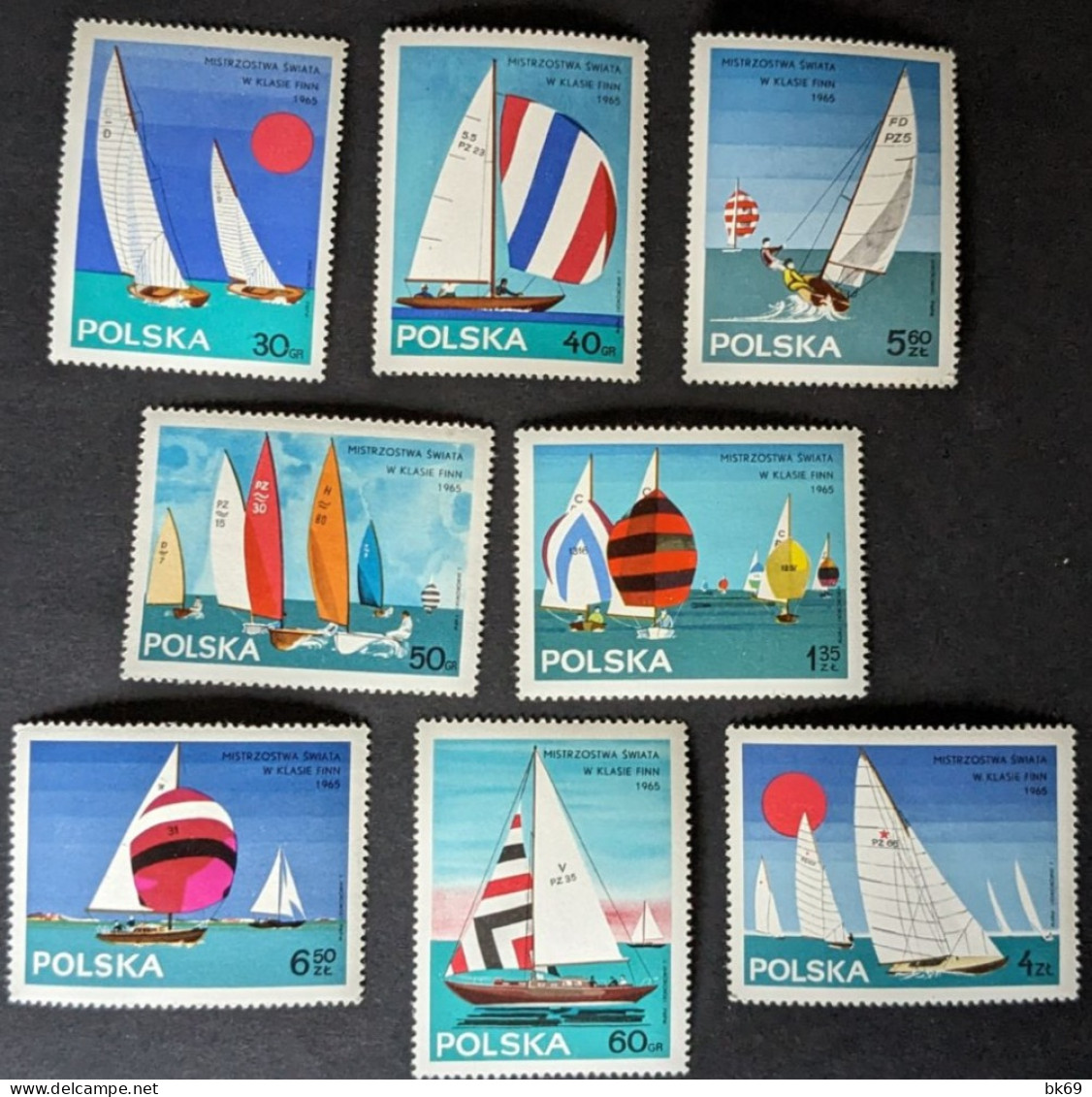 Pologne Polska  Série Complète  8 Timbres Voiliers Bateaux N° 440 à 447** - Unused Stamps