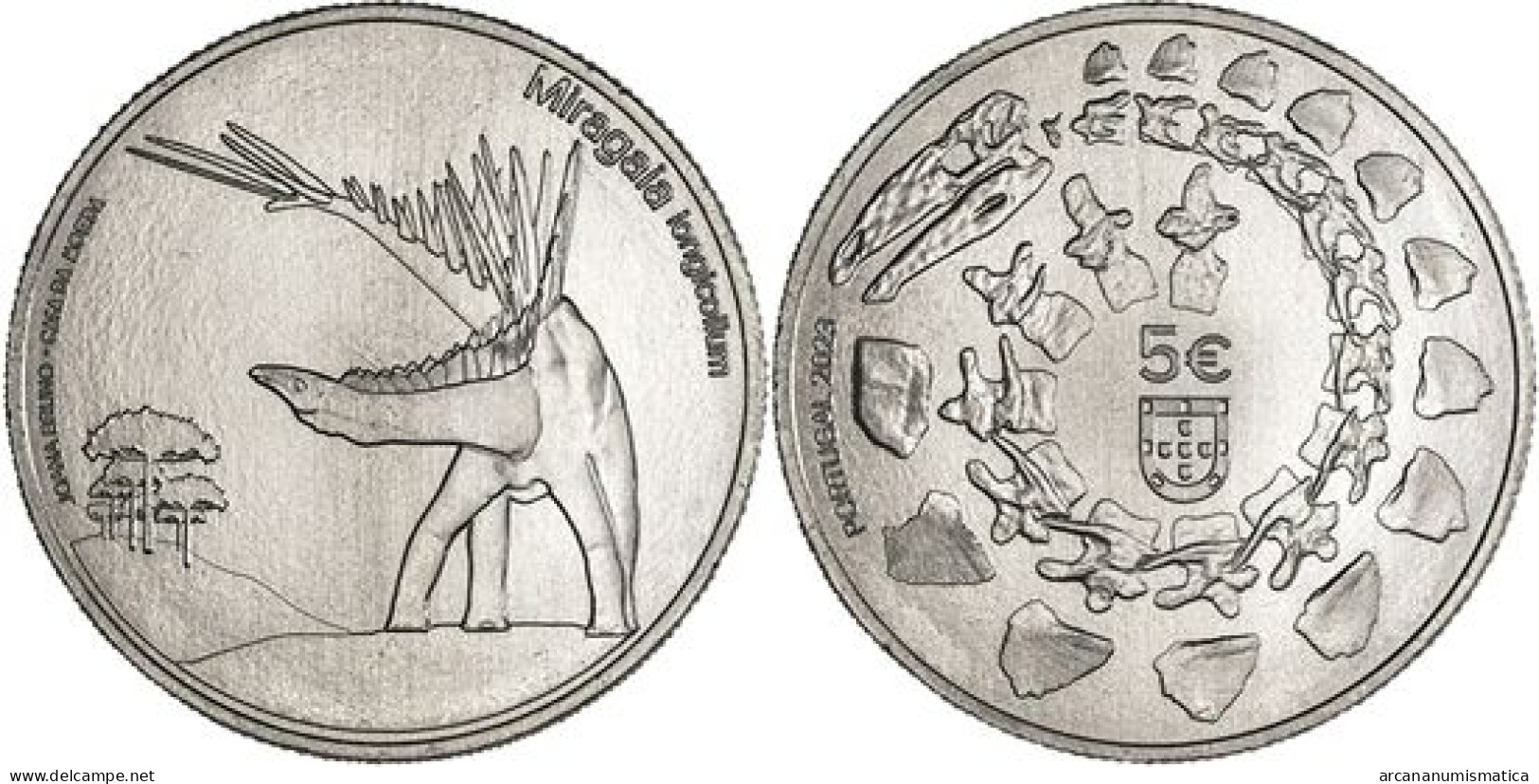 PORTUGAL 5€ 2.023 2023  SC/UNC "DINOSAURIO"  DL-13.583 - Portugal